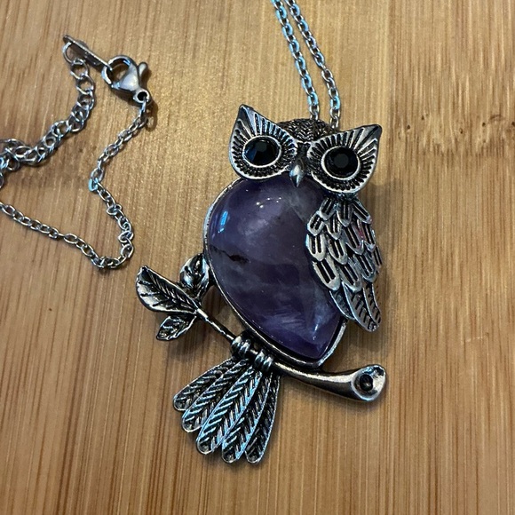 Silver Owl Pendant Necklace, 24” brand new! - Picture 2 of 2